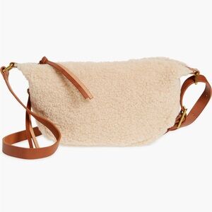 Madewell high pile fleece sling bag
